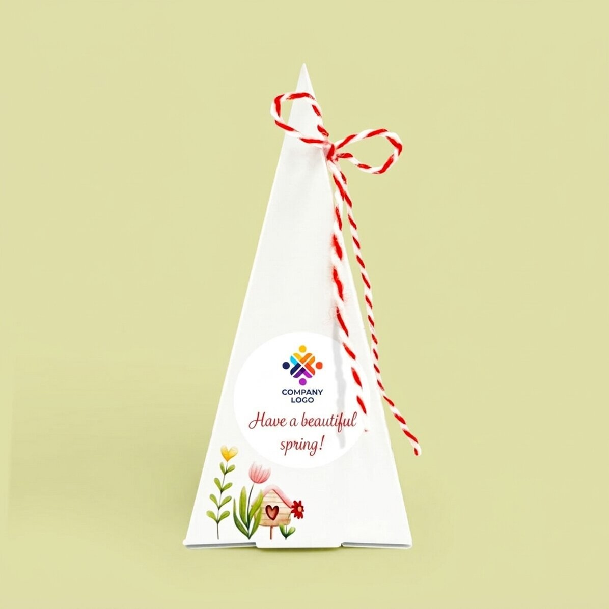 Individuell gestaltetes Blumenpflanz-Set mit Logo und Botschaft