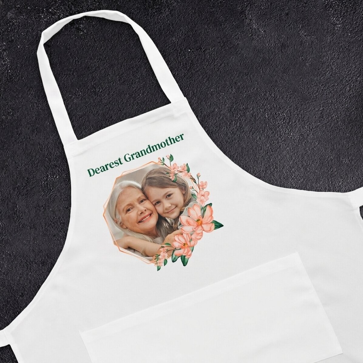 Individuell gestaltete Tüte mit Foto und Gruß für die Oma