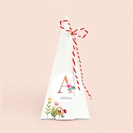 Individuell gestaltetes Blumenpflanz-Set mit Text – Floral