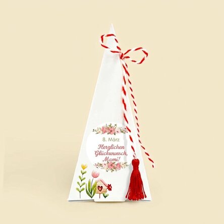 Individuell gestaltetes Blumenpflanz-Set mit Text – Flowers
