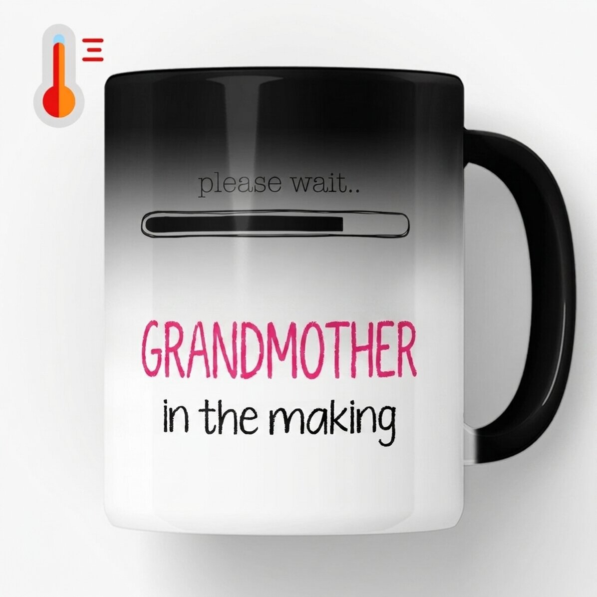 Personalisierte Zaubertasse mit Text – „Oma in spe“
