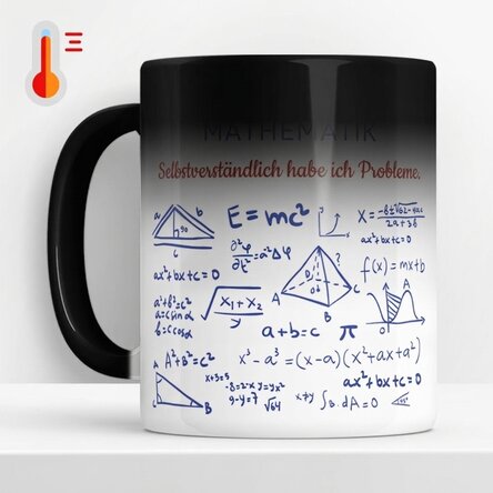 Personalisierte Zaubertasse mit Botschaft – Mathematiklehrer