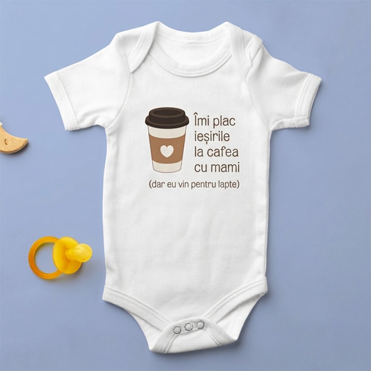 Personalisierter Baby-Body – Coffee