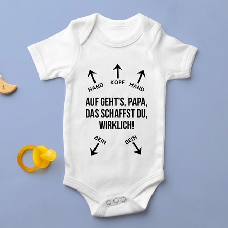Personalisierter Baby-Body mit Text – Anleitung
