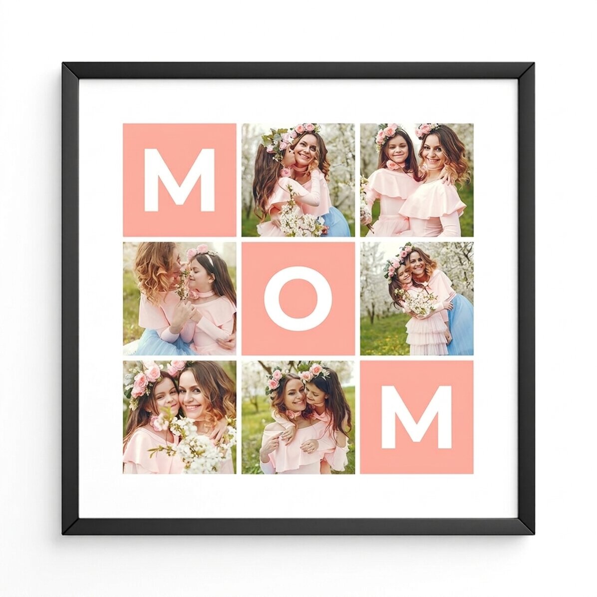 Individuell gestaltetes Bild mit 6 Fotos und Text – Familie
