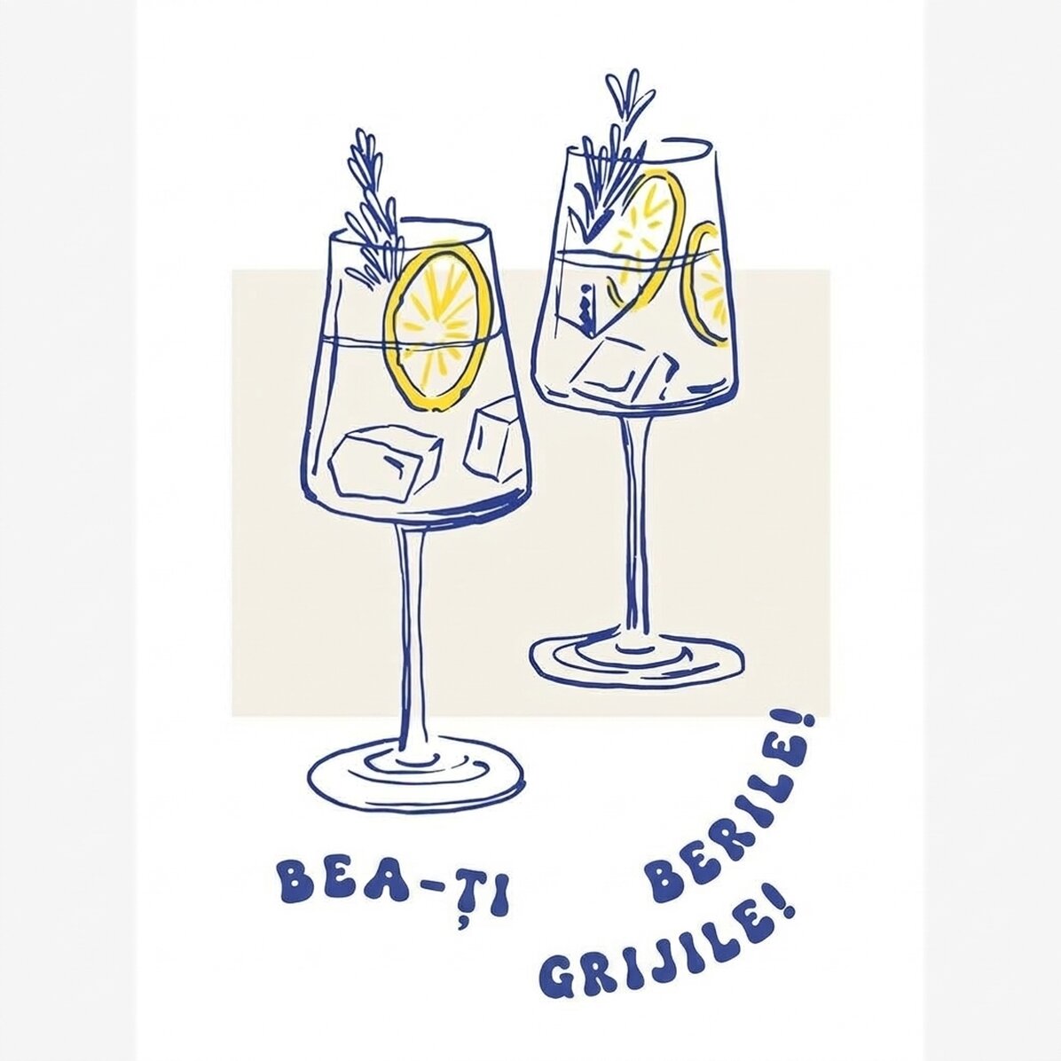 Poster „Drink away“