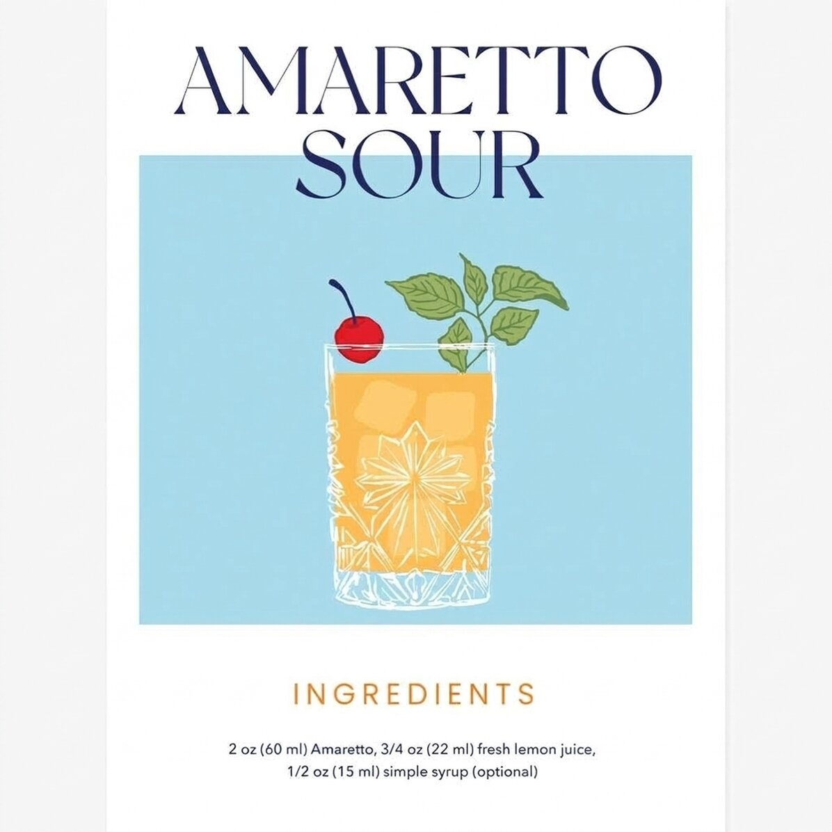 Poster „Amaretto Sour“