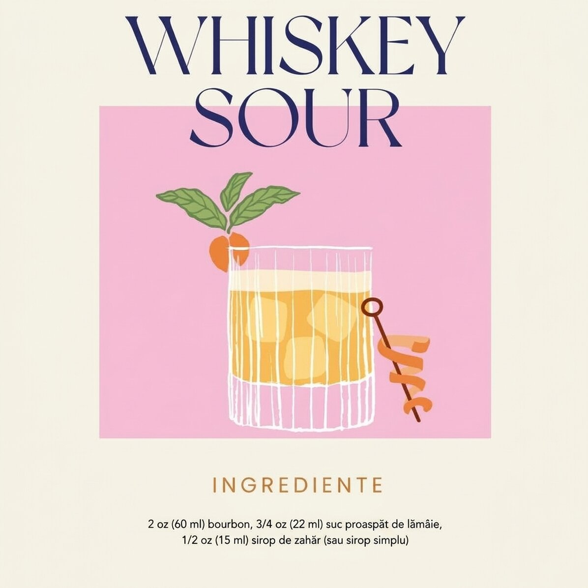 Poster „Whiskey Sour“