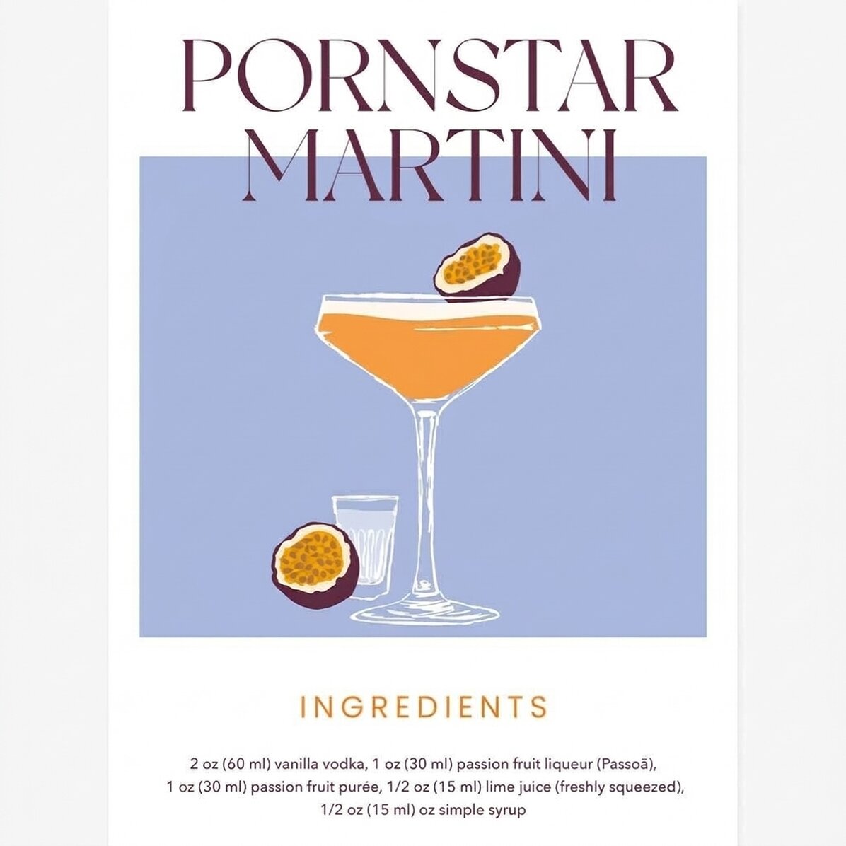 Poster „Pornstar Martini“