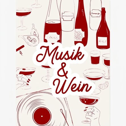 Poster „Musik & Wein“