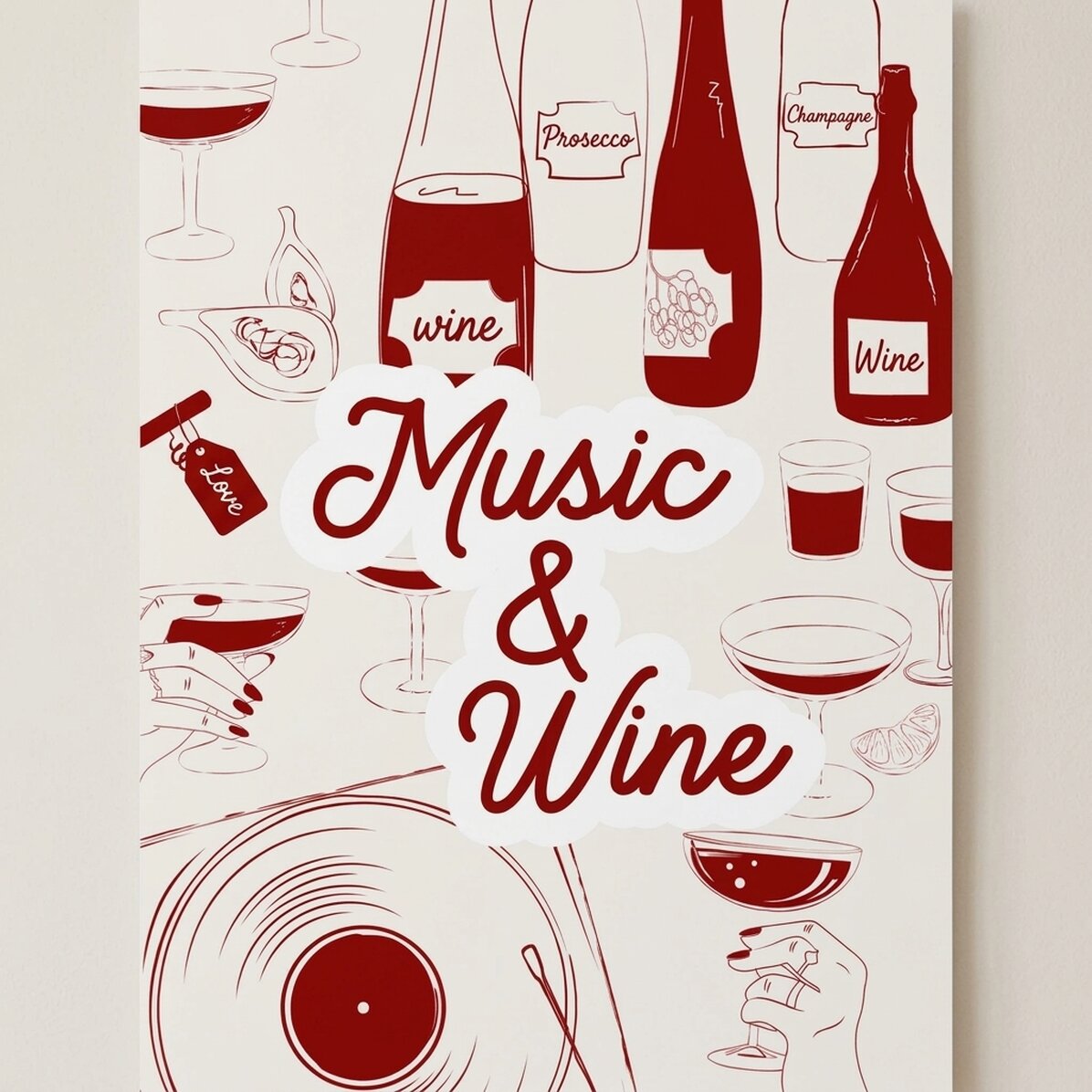 Poster „Musik & Wein“