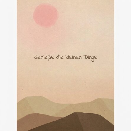 Poster „Enjoy the little things“