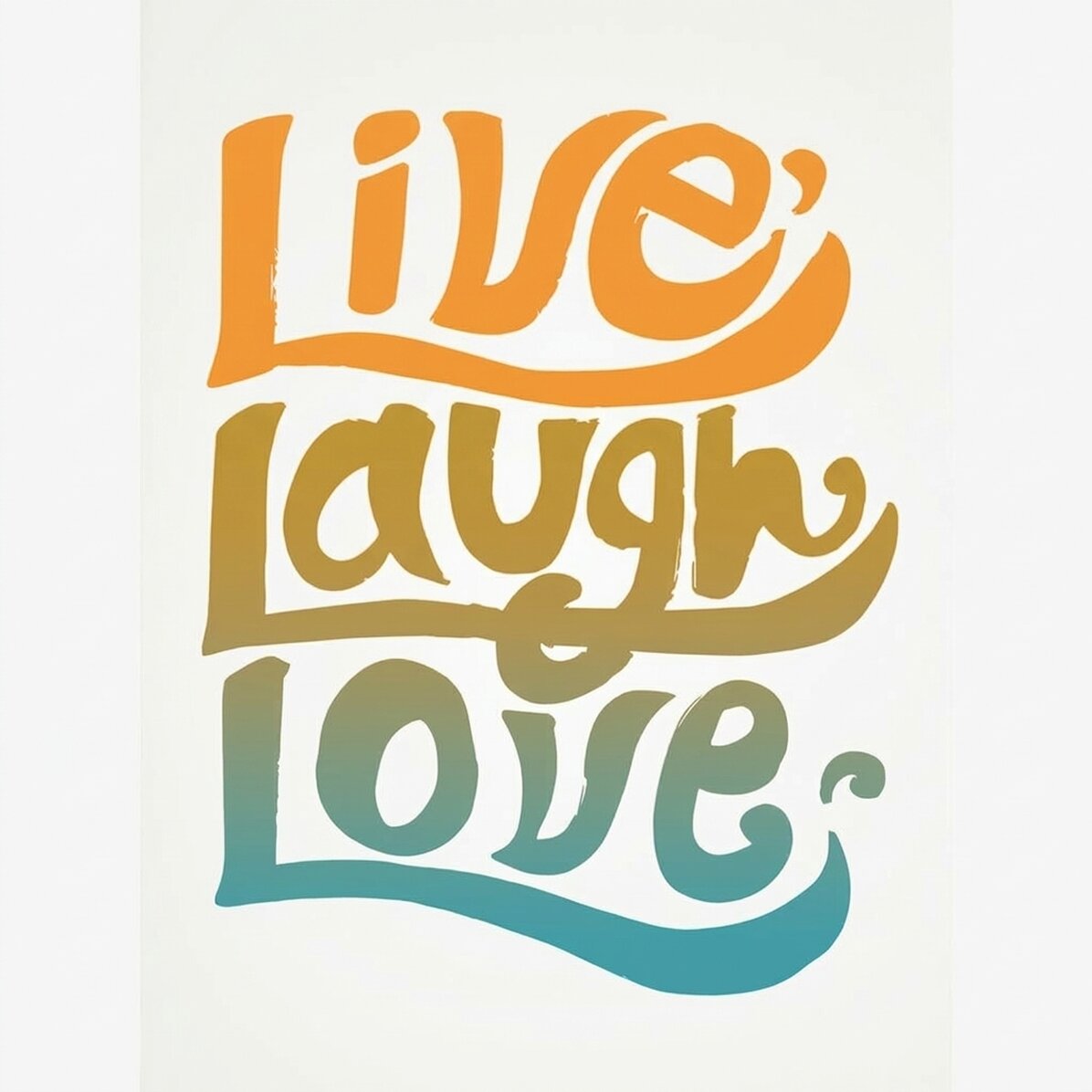 Poster „Live, laugh, love“