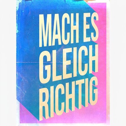 Poster „Do it right now“