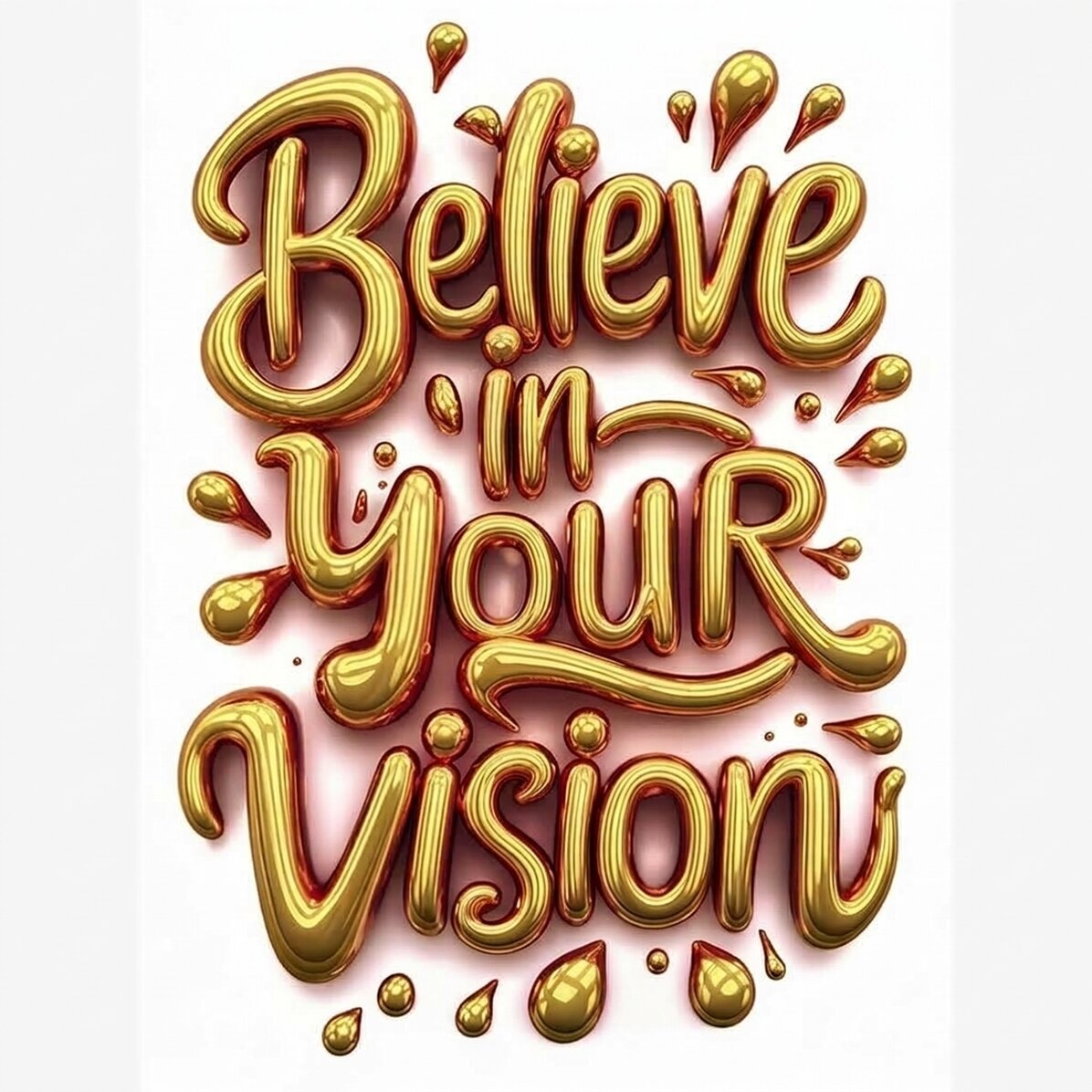 Poster „Glaube an deine Vision“