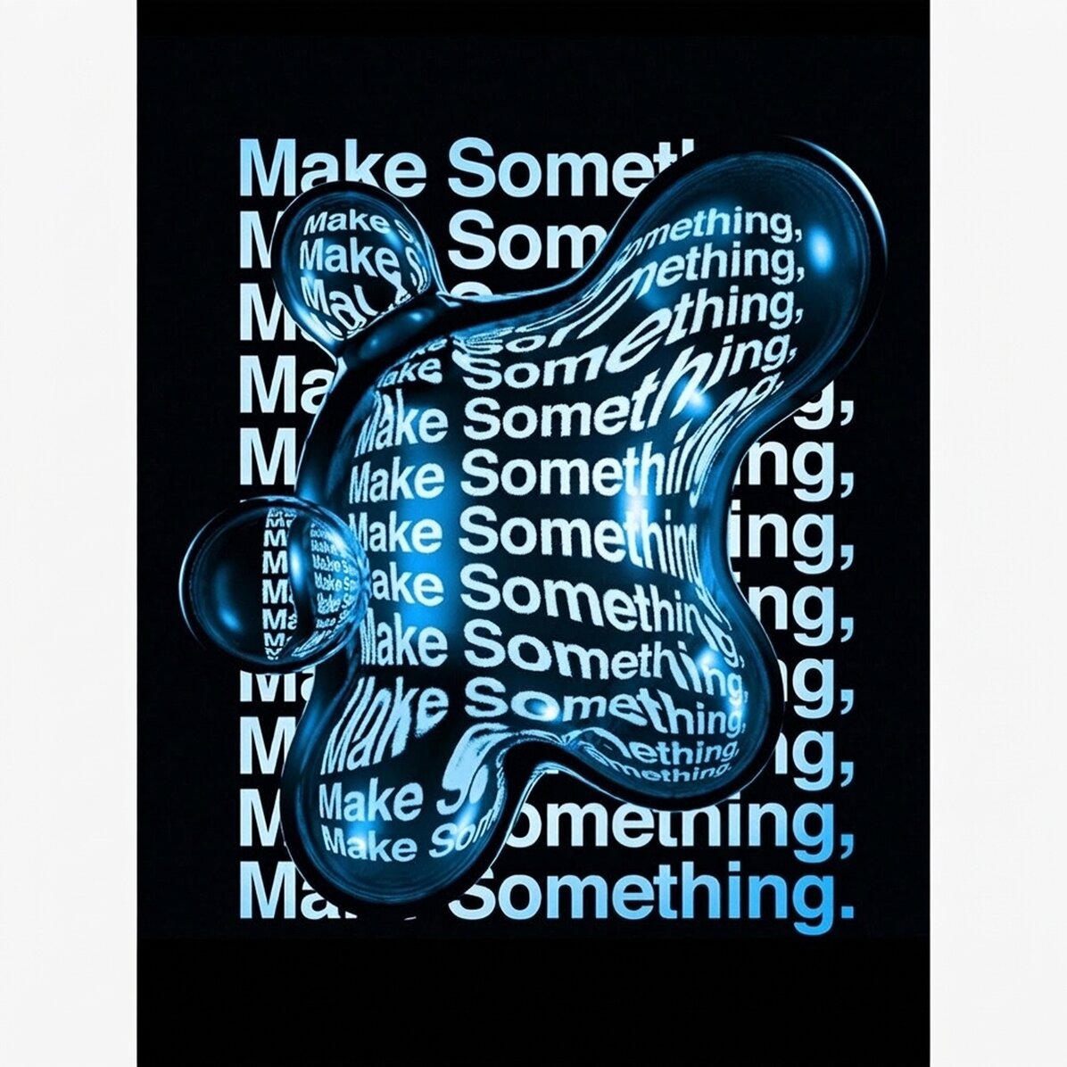 Poster „Make something“