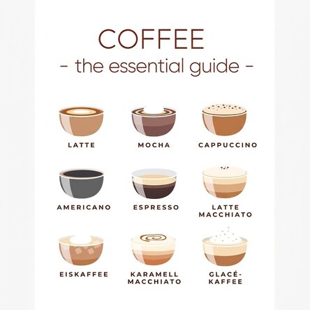 Poster „Kaffee-Speisekarte“ – Ein unverzichtbarer Leitfaden