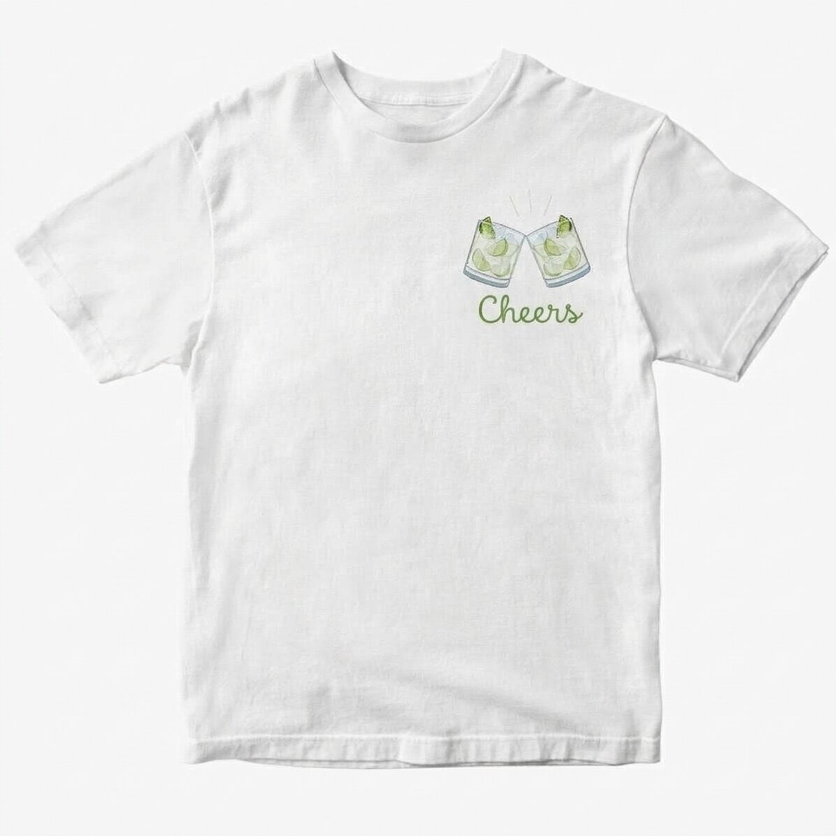 Personalisiertes Baumwoll-T-Shirt mit Aufdruck – Gin-gin