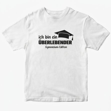 Personalisiertes Baumwoll-T-Shirt mit Aufdruck – Survivor