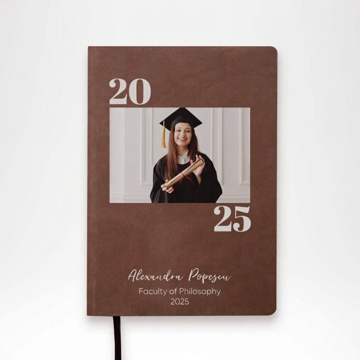 Personalisierter Terminkalender mit Foto und Widmung – Schulabschluss