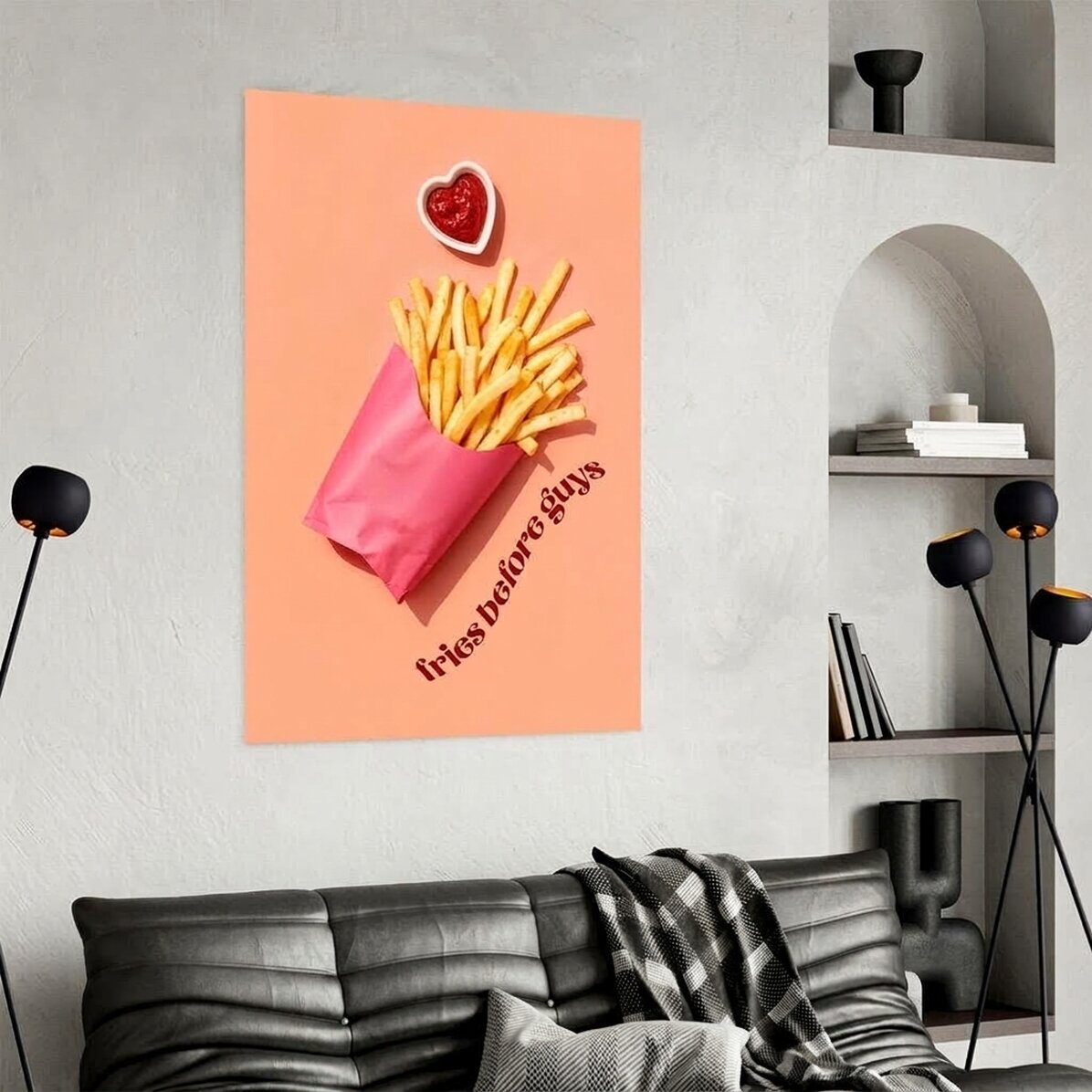 Poster „Fries before guys“
