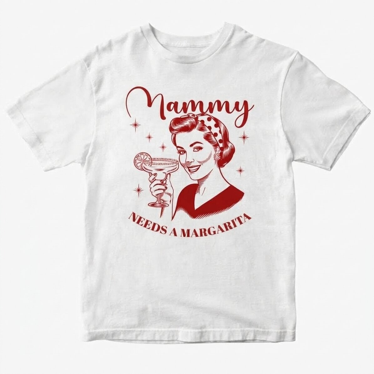 Personalisiertes Baumwoll-T-Shirt – Mamacita braucht eine Margarita