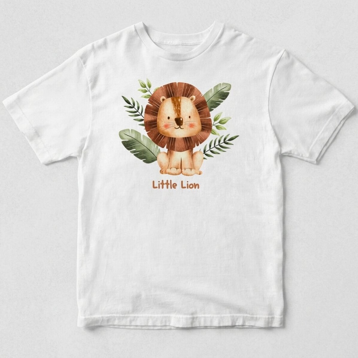 Personalisiertes Baumwoll-T-Shirt für Kinder – Little Lion