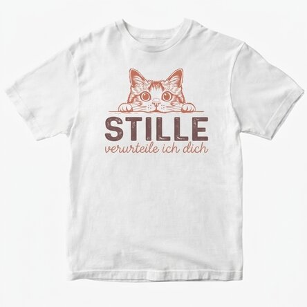 Personalisiertes Baumwoll-T-Shirt – „Judging you“