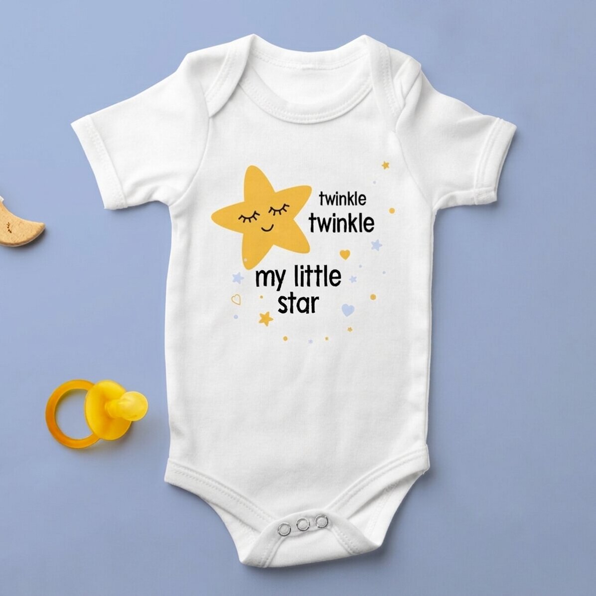 Personalisierter Baby-Body mit Aufdruck – Little Star