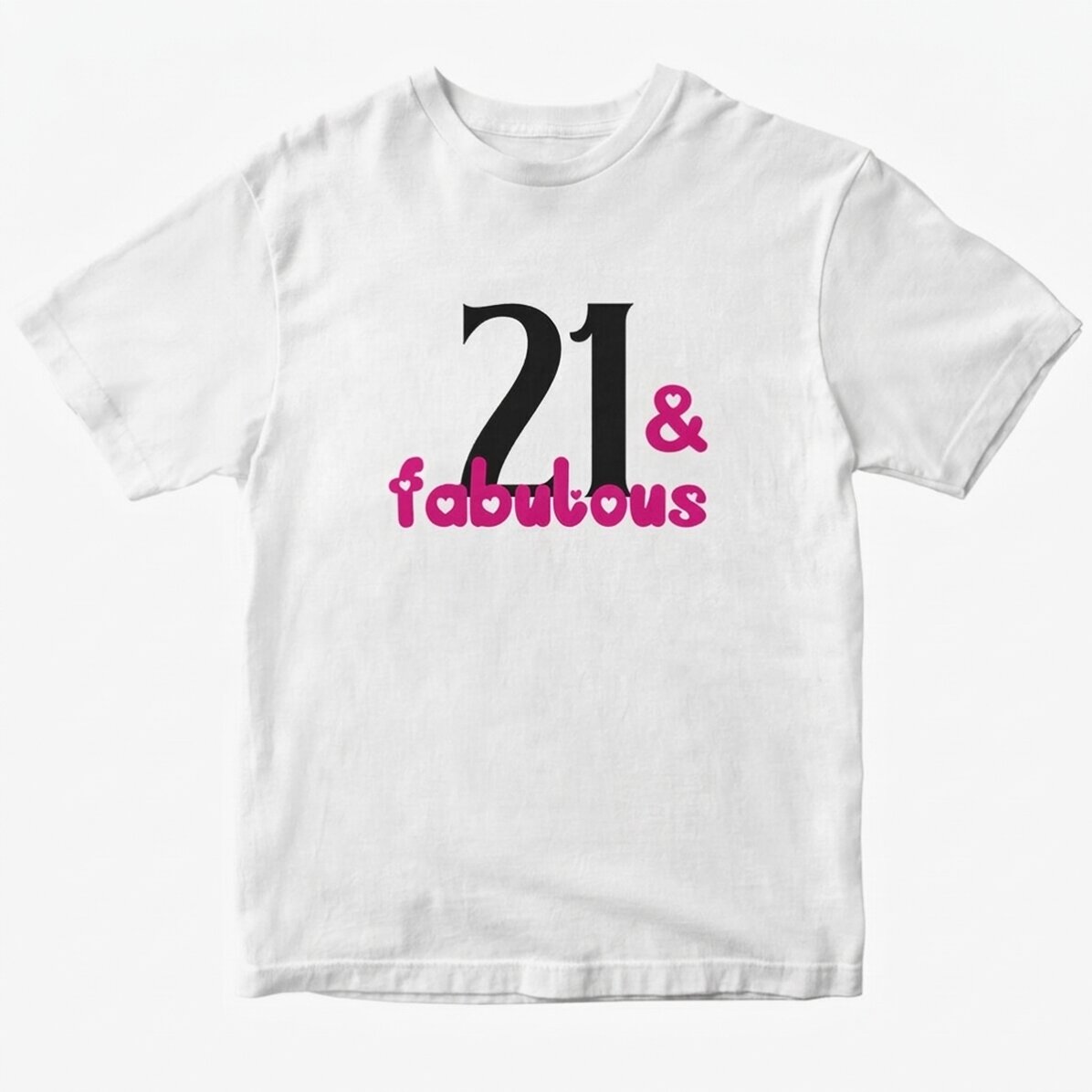 Personalisiertes Baumwoll-T-Shirt mit Aufdruck – Fabulous