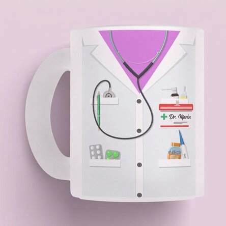 Personalisierte Tasse mit Text – Für Ärzte