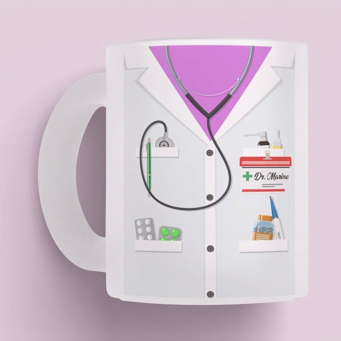 Personalisierte Tasse mit Text – Für Ärzte