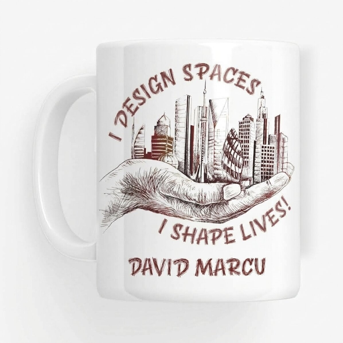 Personalisierte Tasse mit Text – Architekt