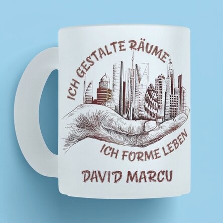 Personalisierte Tasse mit Text – Architekt