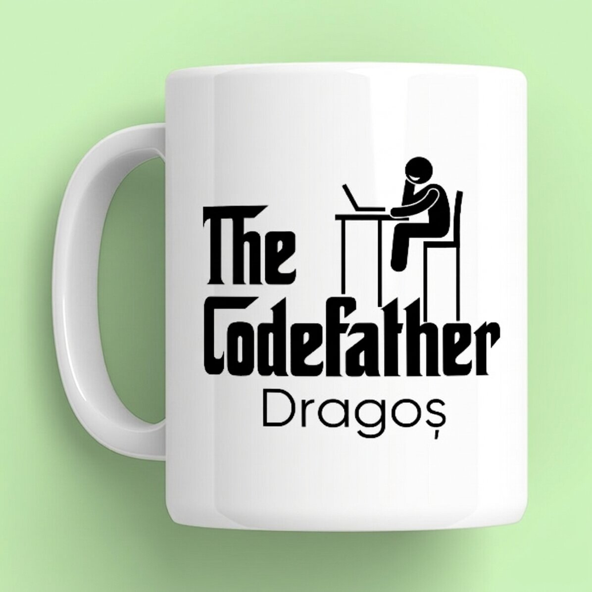 Personalisierte Tasse mit Namen – The Codefather