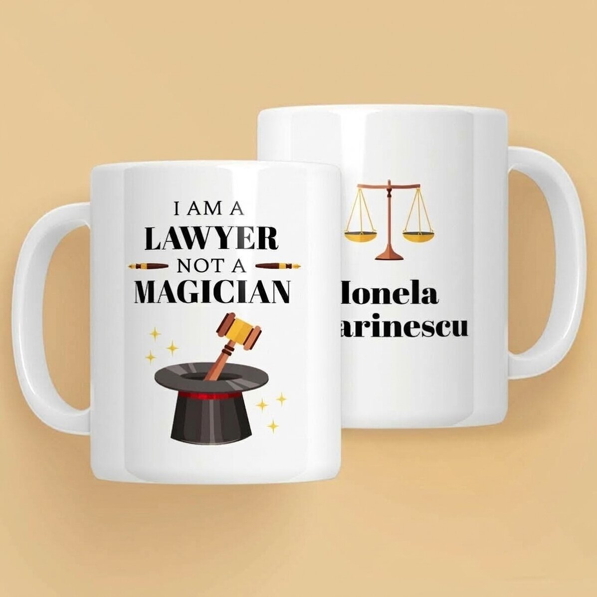 Personalisierte Tasse mit Text – Rechtsanwalt