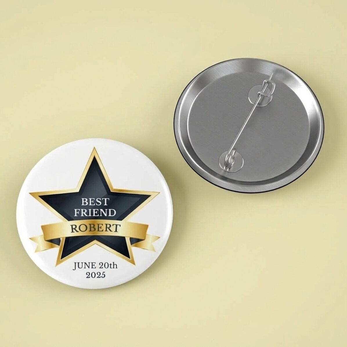 Personalisiertes Button mit Text – The best