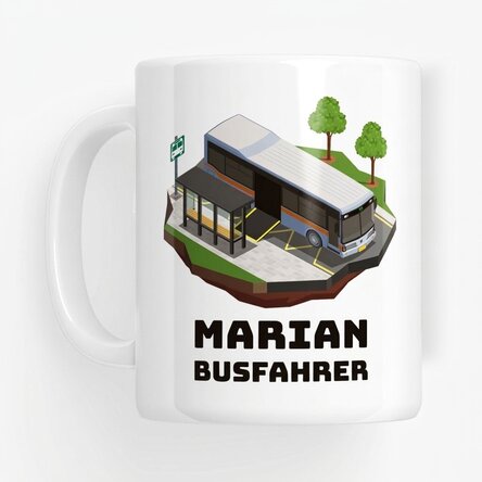 Personalisierte Tasse mit Aufdruck für Fahrer – Busfahrer