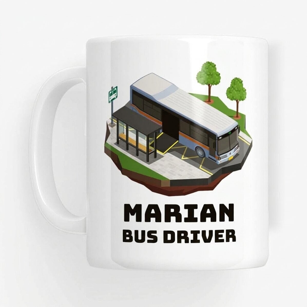Personalisierter Becher mit Aufdruck für Fahrer – Busfahrer