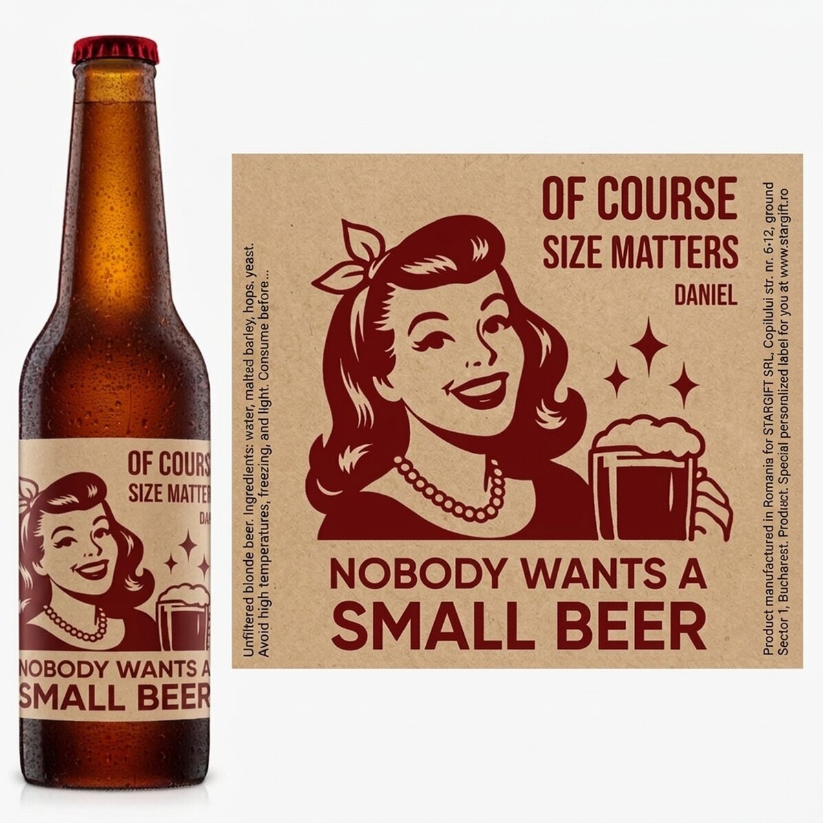 Bier mit individueller Beschriftung – Size Matters