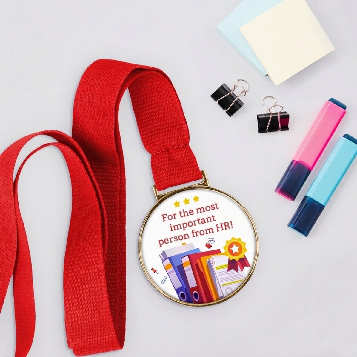Personalisierte Medaille mit Botschaft – HR