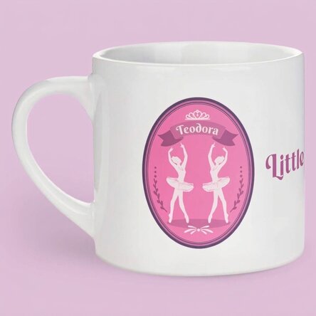 Personalisierter Kinderbecher mit Aufdruck – „Little Ballerina“