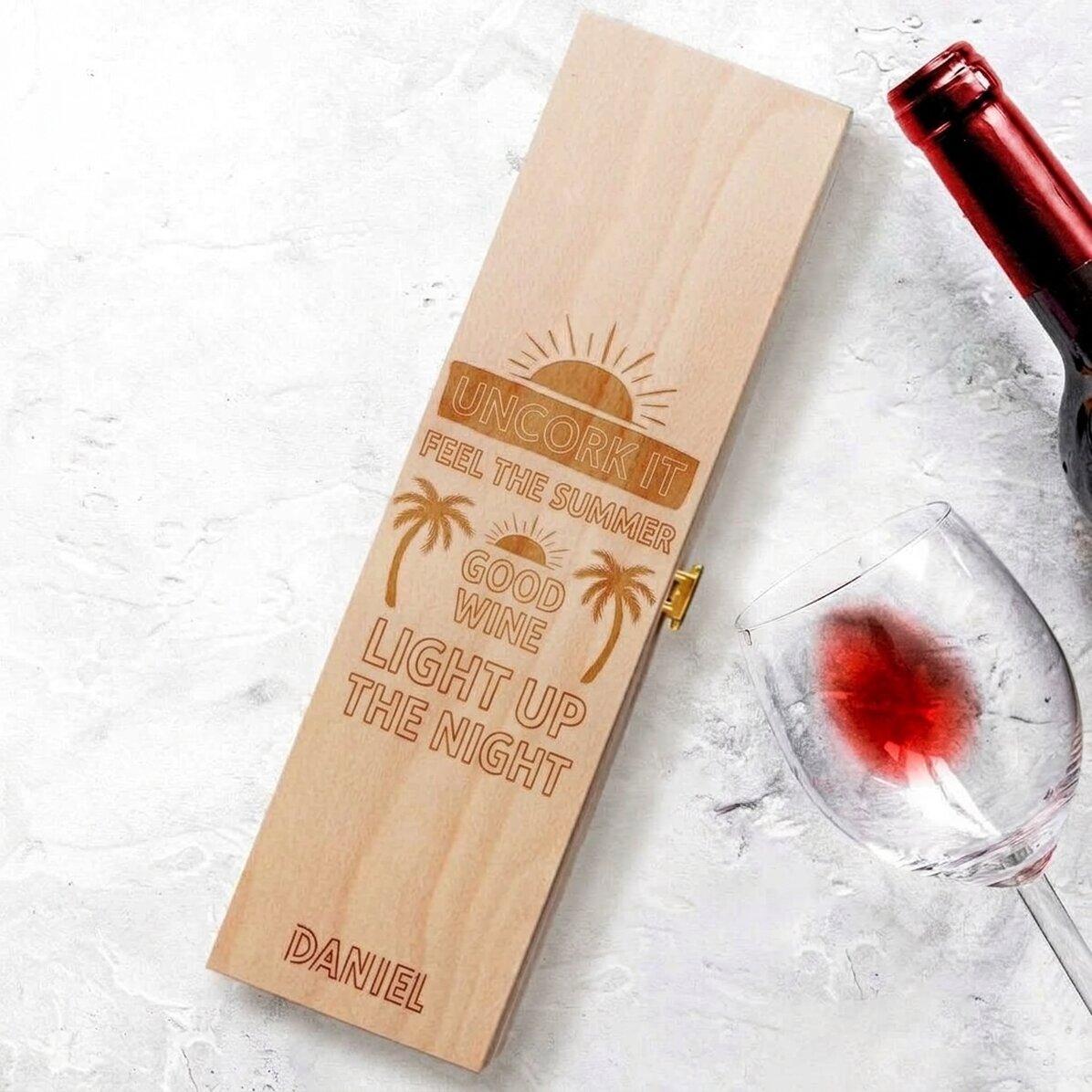 Personalisierte Weinkiste – Summer