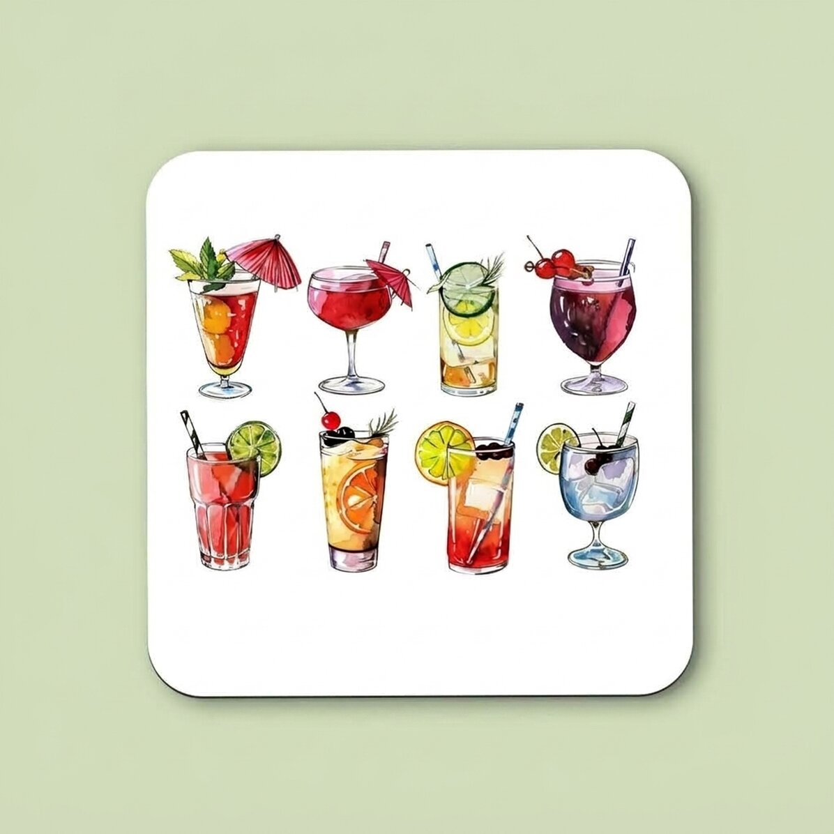 Personalisierter Gläserhalter mit Text – Drinks