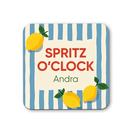 Personalisierter Gläserhalter mit Text – Spritz O’Clock