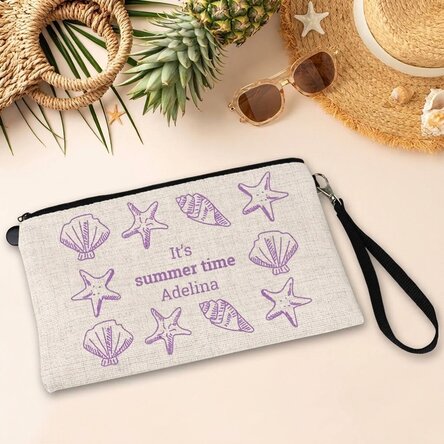 Personalisierte Accessoire-Tasche mit Text – Summer Time