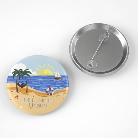 Personalisiertes Button mit Botschaft – Summer