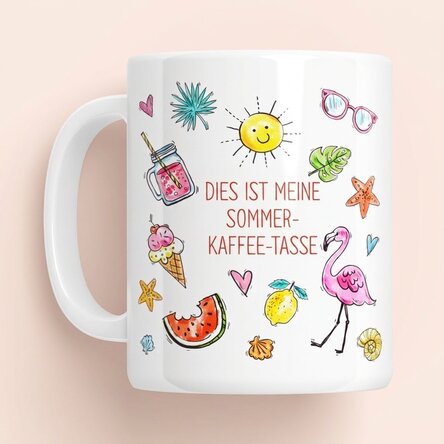 Personalisierte Tasse mit Text – Summer Mug