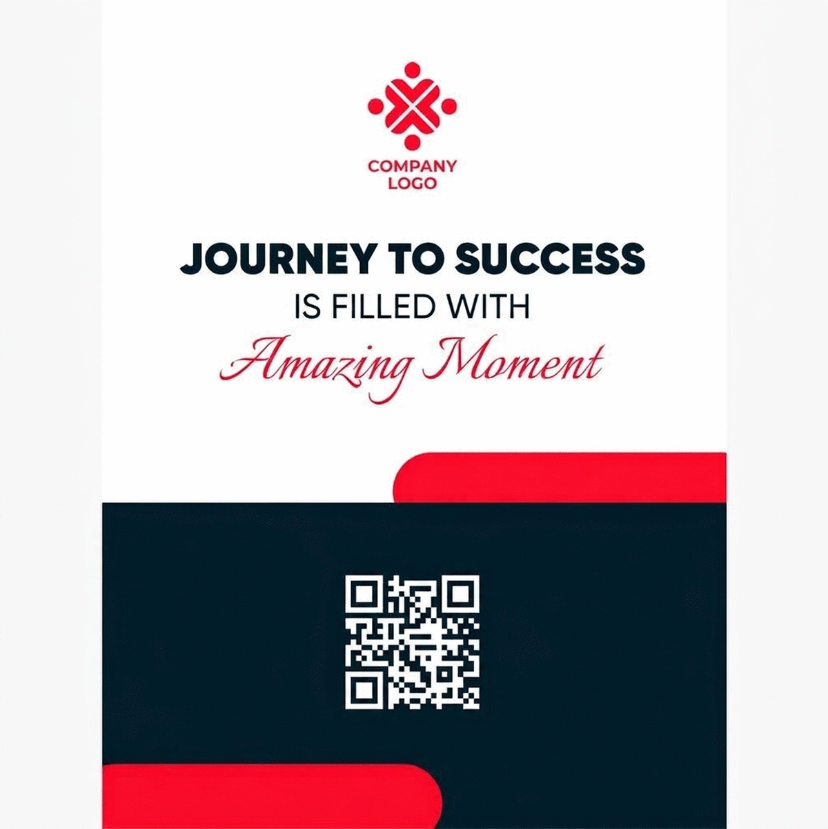 Individuell gestaltetes Poster mit Text und Logo – Journey