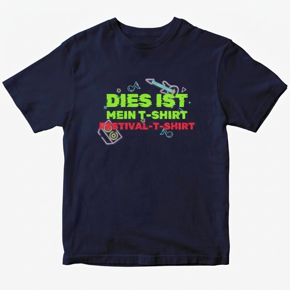 Personalisiertes Baumwoll-T-Shirt mit Aufdruck – Festival-T-Shirt